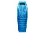 Sea to Summit - Trek -1°C Down Sleeping Bag - Daunenschlafsack Gr Regular - max Body Length 185 cm Zip: Left Blau