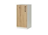 Aktenschrank mit Massivholzfront SOLIDLine ¦ weiß ¦ Maße (cm): B: 40 H: 83 T: 40.0
