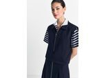 Jerseyweste RICHROYAL, Damen, Gr. S, midnight blau, Jersey, Obermaterial: 71% Polyester, 23% Viskose, 6% Elasthan, gerade normal, Westen, Jersey, mit Metallreißverschluss
