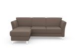 Ecksofa SIT & MORE "Visby L-Form", grau (taupe), B:248cm H:87cm T:162cm, Sofas, Ecksofa, wahlweise mit Bettfunktion und Bettkasten, frei im Raum stellbar