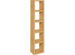 Regalwürfel HEINE HOME, braun (buchefarben), B:39,5cm H:182cm T:29,5cm, MDF, Regale, Regalwürfel