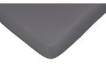Spannbettlaken CASATEX "Jerry", grau (anthrazit), 1 Stk., Jersey, 140-160x190-200 30cm, Jersey, Obermaterial: 100% Baumwolle, Bettlaken, Spannbettlaken, komfortables Überziehen durch hohe Elastizität