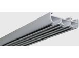 Gardinenschiene GOOD LIFE "Sileno" Gr. 1, silber (silberfarben), L:120cm, Aluminium, Gardinenstangen, Gardinenschiene