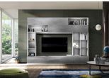 Wohnwand HOME AFFAIRE "Praktiko", weiß (weiß, beton, optik), B:277cm H:209cm T:40cm, Kastenmöbel-Sets, Wohnwand