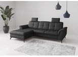 Ecksofa SIT & MORE "Zora", schwarz, B:262cm H:92cm T:164cm, Sofas, Ecksofa
