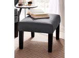 Hocker HOME AFFAIRE "Bedford", schwarz, B:65cm H:39cm T:45cm, Luxus-Microfaser Lederoptik (100% Polyester);NaturLEDER (echtes Rindsleder), Hocker, Hocker