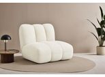 Sessel "Priya Loungesessel, moderne Steppung, auch in Bouclé", beige (creme), B:102,5cm H:83cm T:106,5cm, 100% Polyester, LEGER HOME BY LENA GERCKE, Sessel, Sessel, perfektes Einzelstück, gemütlich und modern, B/T/H: 102,5/106,5/83 cm