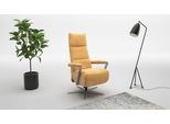 TV-Sessel SIT & MORE "Vario Comfort, inkl. Kopfteilverstellung & 360 Drehfunktion", gelb, B:70cm H:124cm T:85cm, 100% Polyester, Sessel, TV-Sessel, inkl. Herz-Waage-Funktion & 3 Motoren, Höhe der Armlehnen 64cm