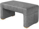 Hockerbank EXXPO - SOFA FASHION, grau (mouse), B:104cm H:51cm T:55cm, Hocker, Hockerbank, Bodenfreie Optik