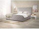 Boxbett HOME AFFAIRE "Mona", grün (falcon), B:204cm L:215cm, Holzwerkstoff, Massivholz, Polyester, Komplettbetten, Boxbett, mit 4 Schubladen