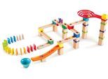Kugelbahn HAPE "Rasante Murmelbahn mit Domino", bunt, Kugelbahnen, Baby, Holz, Kunststoff, Kugelbahn