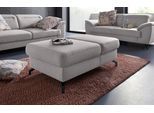 Hocker SIT & MORE "Percy", grau, B:114cm H:43cm T:71cm, Hocker, Hocker, Fußhöhe 12 cm, mit Klappfunktion, wahlweise in 2 Fußfarben