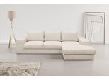 Ecksofa WERK2 "Rozzana Design Ecksofa mit hohem Komfort, zeitlos & elegant, L-Form", beige (natur), B:280cm H:86cm T:190cm, 100% Polyester, Sofas, Ecksofa, in kuschelweichen Trendstoffen Cord, Breitcord und Plüsch