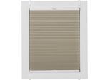 Wabenplissee SUNLINES "One Size Style Honeycomb TL", beige (sand, weiß, weiß), B:55cm H:190cm, Obermaterial: 85% Polyester, 15% sonstige Fasern, Plissees, Wabenplissee, Zubehörfarbe weiß, zum Klemmen