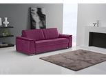 Schlafsofa EGOITALIANO "Cecilia, modern & elegant, erstklassiger Sitzkomfort, Dauerschläfer", pink (fuchsia), B:234cm H:85cm T:102cm, Sofas, Schlafsofa, inkl. Matratze und hochwertigem Metallbettrahmen, toller Schlafkomfort