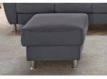 Hocker SIT & MORE "Salsa", grau (dunkelgrau), B:61cm H:45cm T:61cm, Struktur (100% Polypropylen);Bedruckte Microfaser (100% Polyester);Luxus-Microfaser ALTARA NUBUCK (100% Polyester), Hocker, Hocker