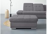 Hocker COTTA "Holiday", grau (stone), B:112cm H:46cm T:72cm, 90% Polyester, 10% Polyamid, Hocker, Hocker