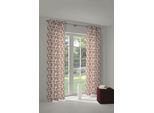 Vorhang ADAM "Good Old Days" Gr. 2, rot (dunkelrot), B:145cm H:175cm, Jacquard, Baumwolle (Bio-Baumwolle), Gardinen, Vorhang, aus 100% Bio-Baumwolle