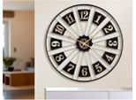 Wanduhr CASABLANCA BY GILDE "Passage", schwarz, B:80cm H:80cm T:4,5cm, Wanduhren, Wanduhr