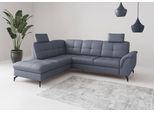 Ecksofa SIT & MORE "Zora", graublau, T:212cm, Sofas, Ecksofa