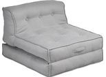Sessel HOME AFFAIRE "Pia", grau (hellgrau), B:106cm H:95cm, Sessel, Sessel, Loungesessel in 2 Größen, mit Schlaffunktion und Pouf-Funktion.