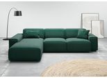 Ecksofa HOME AFFAIRE "Glimminge auch in Breitcord, Feincord, Bouclé + Easy care-Bezug", grün, B:294cm H:71cm T:191cm, 95% Polyester, 5% Nylon, Sofas, Ecksofa, L-Form, Breite 294, Zierkissen