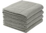 Handtücher SCHIESSER "Turin aus 100% Baumwolle in dezenter Reiskornoptik", grau, B:50cm L:100cm, Frottier, Frottier, Handtücher, Handtücher, MADE IN GREEN by OEKO-TEX