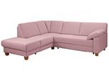 Ecksofa HOME AFFAIRE "Belfort L-Form", rosa (altrosa), B:243cm H:88cm T:91cm, Struktur fein ( 100% Polyester);Luxus-Microfaser ALTARA NUBUCK (100% Polyester);Luxus-Microfaser Vintageoptik(100% Polyester), Sofas, Ecksofa, mit Federkern, wahlweise mit Bettfunktion und Stauraum