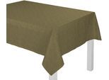 Tischdecke WIRTH "TORBOLE" Gr. 4, grün (moosgrün), B:130cm L:190cm, Baumwolle, Polyester, Tischdecken, Tischdecke