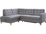 Ecksofa EXXPO - SOFA FASHION "Elio, kompakt & bequem, zeitloses Design, Breite 228cm, L-Form", grau (anthrazith), B:228cm H:84cm T:174cm, Sofas, Ecksofa, wahlweise mit Bettfunktion und Bettkasten