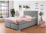 Boxbett HOME AFFAIRE "Tynan", grau, B:154cm L:210cm, Komplettbetten, Boxbett, wahlweise mit Bettkasten, in H2, H3 & H4 erhältilich