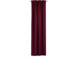 Vorhang GÖZZE "Gigolo - Schlaufenschal mit Multifunktionsband" Gr. 1, rot (bordeaux), B:140cm H:245cm, Polyester, Gardinen, Vorhang, HxB: 245x140, Blackout Vorhang