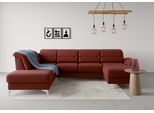 Wohnlandschaft SIT & MORE "Sinatra U-Form", rot (bordeaux), B:326cm H:85cm T:220cm, 100% Polyester, Sofas, Wohnlandschaft, optional mit Kopfteilverstellung und Armteilfunktion etc.