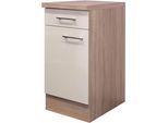 Unterschrank FLEX-WELL "Nepal", braun (kaschmir glanz, sonoma eiche), B:40cm H:86cm T:60cm, Holzwerkstoff, Schränke, Unterschrank, (B x H x T) 40 x 85/86 x 60 cm