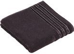 Handtücher VOSSEN "Cult de Luxe", schwarz, B:50cm L:100cm, Webfrottier, Obermaterial: 100% Baumwolle, Handtücher, Handtücher, mit Glanzbordüre