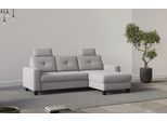 Ecksofa HOME AFFAIRE "Varese", silber, B:239cm H:91cm T:164cm, 90% Polyester 10% Polyamid, Sofas, Ecksofa, wahlweise mit Bettfunktion und Bettkasten