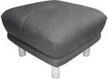 Hocker TRENDMANUFAKTUR "Cecilia, bequem und elegant", grau (anthrazit), B:66cm H:44cm T:66cm, NaturLEDER (echtes Rindsleder);Luxus-Microfaser ALCAZAR (100% Polyester);NaturLEDER: Bitte beachten Sie, dass Lederbezüge mehr Nähte aufweisen als Stoffbezüge.;Kunstleder SOFTLUX;Microfaser PRIMABELLE (100% Polyester), Hocker, Hocker