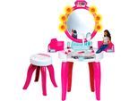Schminktisch KLEIN "Barbie Schönheitsstudio mit Zubehör", bunt, Tische, Kinder, B/H/T: 41cm x 90cm x 31cm, Schminktisch, mit Licht- und Soundfunktion, B:41cm H:90cm T:31cm