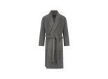 Bademantel G-STAR "ARGON, DRESSING GOWN" Gr. XXL, grau (steel grau), XXL, Kunstfaser, Hausmäntel, Bademantel, Morgenmantel mit Schalkragen