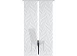 Schiebegardine VISION S "2ER SET WAVE" Gr. 1, grau, B:60cm H:260cm, Polyester, Gardinen, Schiebegardine, HxB: 260x60, Schiebevorhang 2er Set Digitaldruck