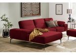 Ecksofa W.SCHILLIG "run, Designsofa mit tollem Sitzkomfort, bequem, L-Form", rot (light brick w82), B:299cm H:88cm T:178cm, Longlife Xtra-Leder Z73: Naturwalkleder der Luxusklasse aus den erlesensten Rohhäuten. Hautstärke 1, 1 – 1, 3 mm;ROHLEDER Jacquard-Flachgewebe Q2 W60 (63% Polyester, 37% Polyacryl);ROHLEDER Chenille-Flachgewebe Q2 W77 (68% Polyacryl, 32% Polyester);Stoff S37 (100% Polyester),