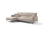 Ecksofa EGOITALIANO "FUNNY, hochwertiges & aktuelles Design, bequeme Rückenlehne, L-Form", beige, B:265cm H:90cm T:225cm, 100% Polyester, Sofas, Ecksofa, hochwertiger Sitzkomfort, L-Form