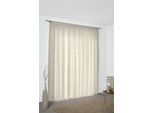 Vorhang WIRTH "Riccia" Gr. 1, beige (creme, goldfarben), B:132cm H:145cm, Jacquard, Baumwolle, Polyester, Gardinen, Vorhang
