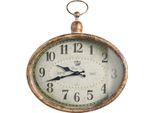 Wanduhr HEINE HOME, braun, Wanduhren, B/H/T: 30,5cm x 36cm x 6cm, Wanduhr, B:30,5cm H:36cm T:6cm
