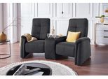 2-Sitzer EXXPO - SOFA FASHION "Tivoli, Kinosofa mit Relaxfunktion, mit Ablagetisch und Stauraum", grau (graphit), B:207cm H:109cm T:152cm, Sofas, 2-Sitzer, bequem und komfortabel