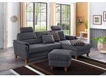 Ecksofa HOME AFFAIRE "Palmera L-Form, B: 244 cm - OTTO. Verlässliche Qualität.", grau, B:244cm H:89cm T:163cm, 100% Polyester;Struktur (100% Polyester);Luxus-Microfaser in Lederoptik (100% Polyester), Sofas, Ecksofa, optional Bettfunktion & Bettkasten, Federkern