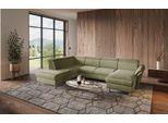 Wohnlandschaft HOME AFFAIRE "Calypso U-Form", grün, B:334cm H:85cm T:227cm, 100%Polyester, Sofas, Wohnlandschaft, wahlweise mit motorischer Relaxfunktion