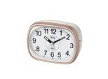 Quarzwecker FILIUS ZEITDESIGN, weiß, Wecker, Quarzwecker, Schlafzimmer, Leuchtzeiger, schleichende Sekunde, Glockenalarm, Snooze