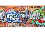 Küchenrückwand EXPRESS KÜCHEN "Graffiti", bunt, B:120cm H:55,9cm, Holzwerkstoff, Spritzschutzwände, Küchenrückwand