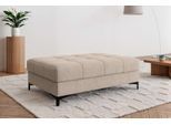 Polsterhocker OTTO HOME "LEEVKE Sitzhocker passend zum Sofa, Breite 115 cm", beige, B:115cm H:40cm T:73cm, 92% Polyester, 8% Nylon, Hocker, Polsterhocker, mit hochelastischer Schaum und Wellenunterfederung